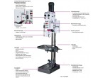 OPTIMUM Opti  B 40 GSM Getriebebohrmaschine / Ständerbohrmaschine