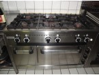 BARTSCHER 6 Flammen Gasherd mit Elektro Umluftbackofen 1/1G